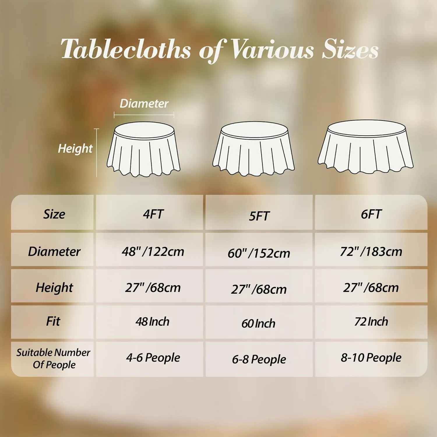 Black Tulle Tablecloths 72 Inch Round Tutu Table Skirt Ruffle Spandex Black Round Table Cloth Wrinkle Free Stretch Tulle Cover for Wedding Birthday Baby Shower Party Banquet Cake Decorations