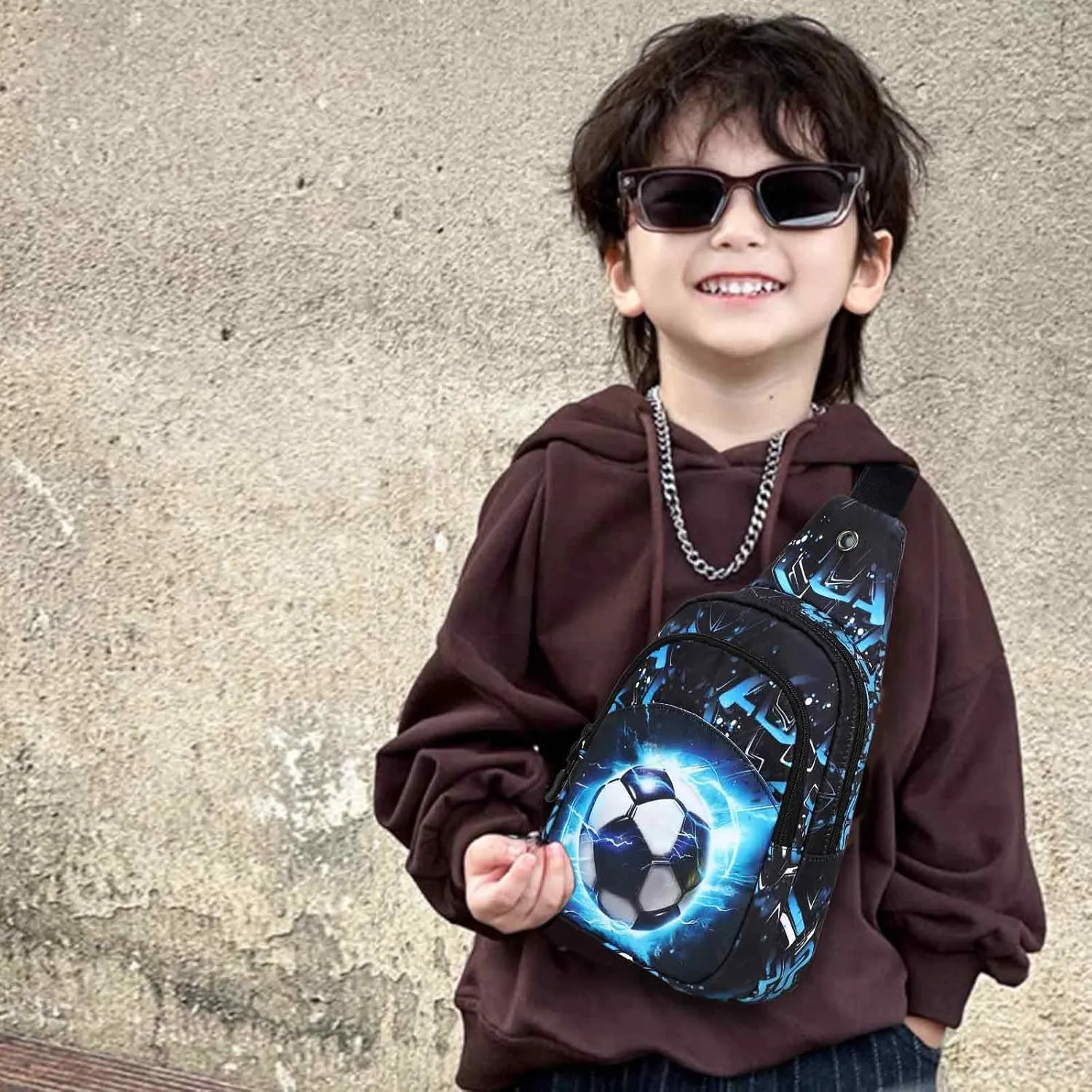 Bluboon Small Sling Bag Crossbody Bags Camouflage Fanny Packs Chest Bag Travel Chest Bag Gifts for Boys