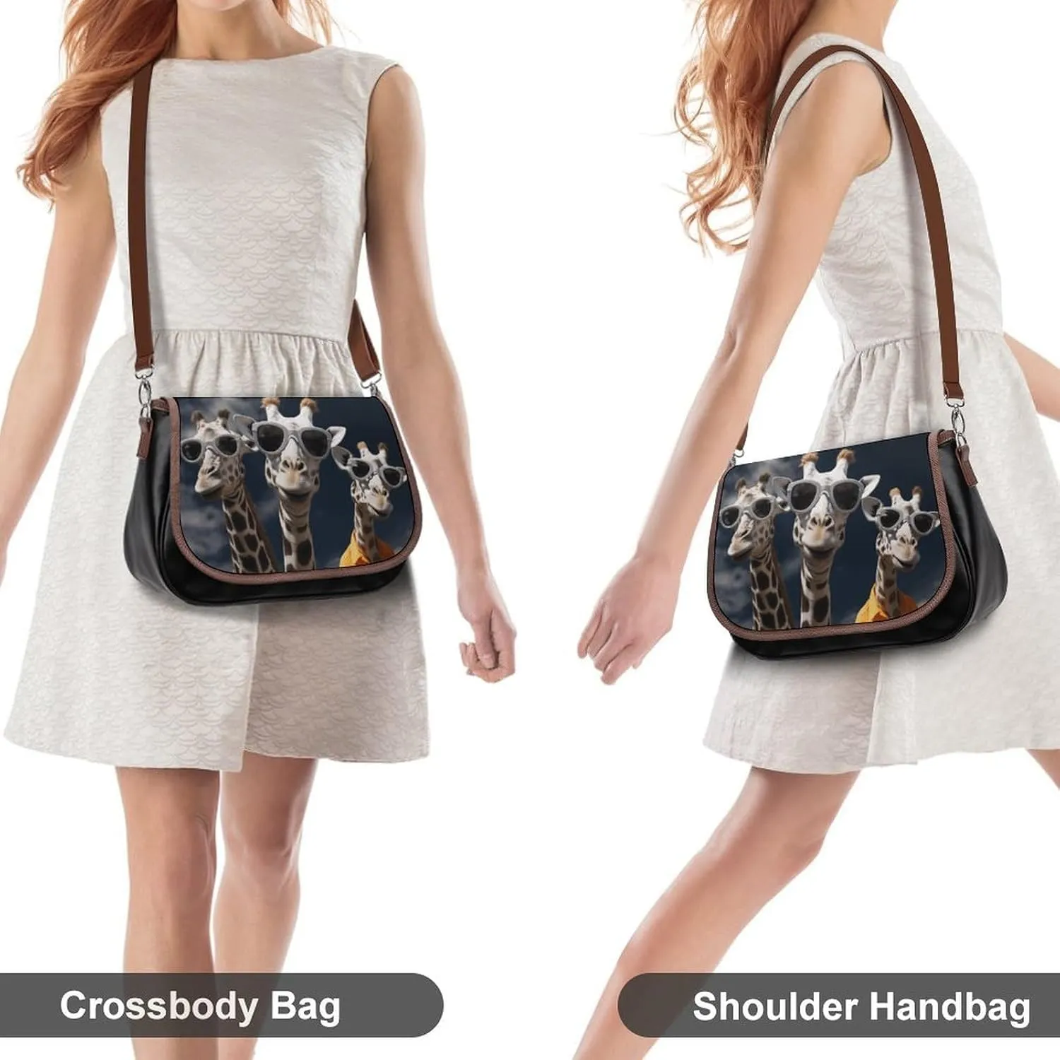 Blue Stripe Stars Skull Crossbody Bags for Women,PU Leather Tote Bag for Women,Shoulder Bag Purse for Work Shopping Travel