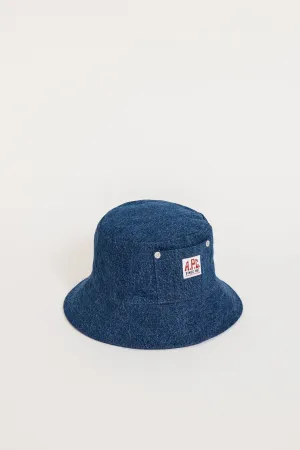 Bob Thais Carpenter Bucket Hat Washed Indigo