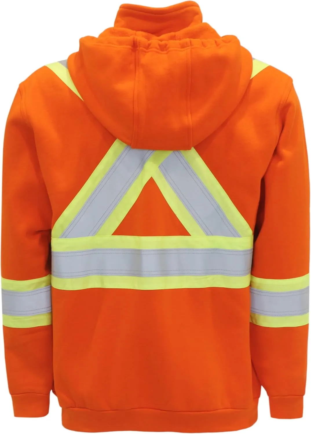BOCOMAL FR Hoodies High Visibility 14oz Fleece Heavyweight Hi-vis Jackets Flame Resistant Reflective Hooded Sweatshirts