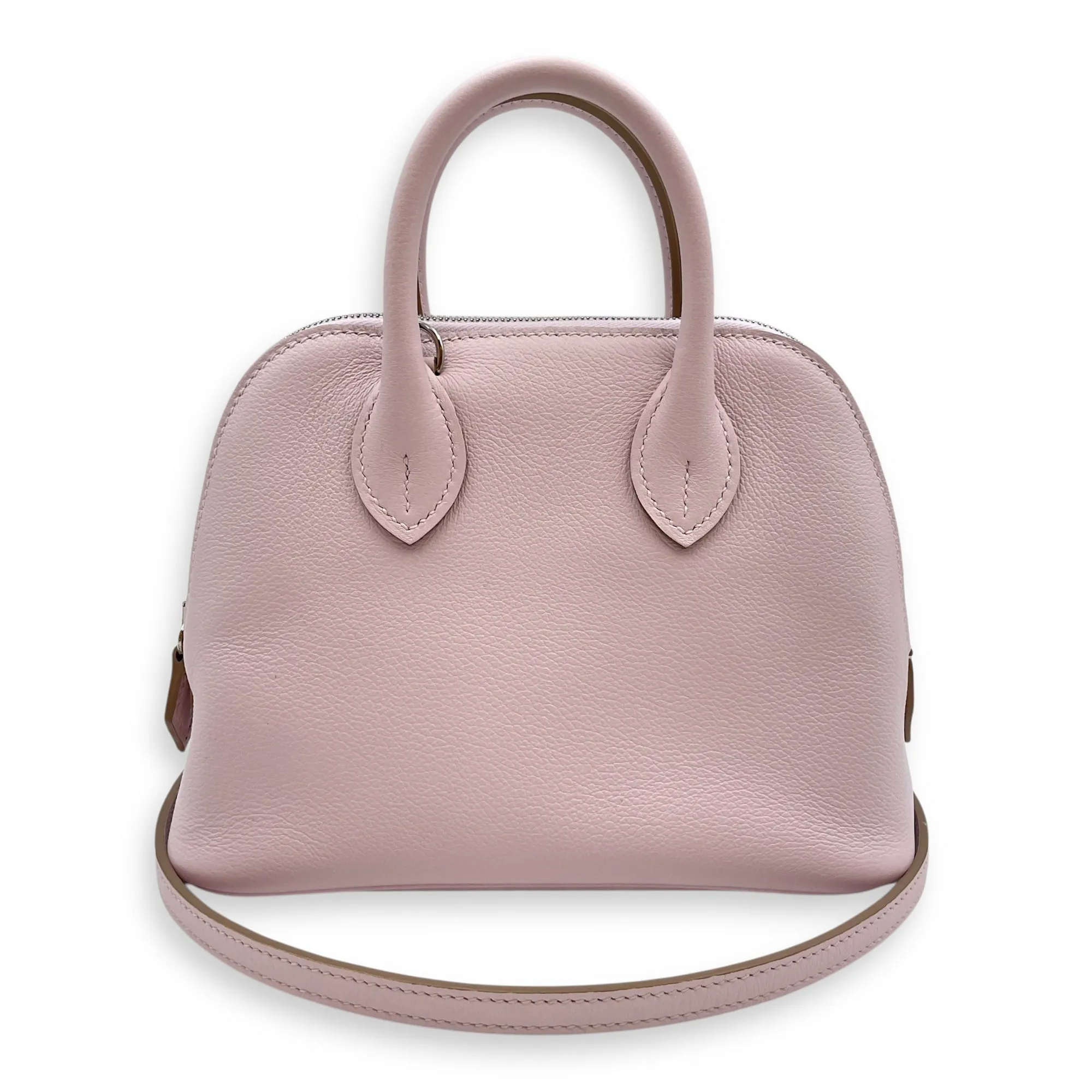 Bolide 1923 Mini Mauve Pale/Vert Vertigo in Evercolor, Palladium hardware