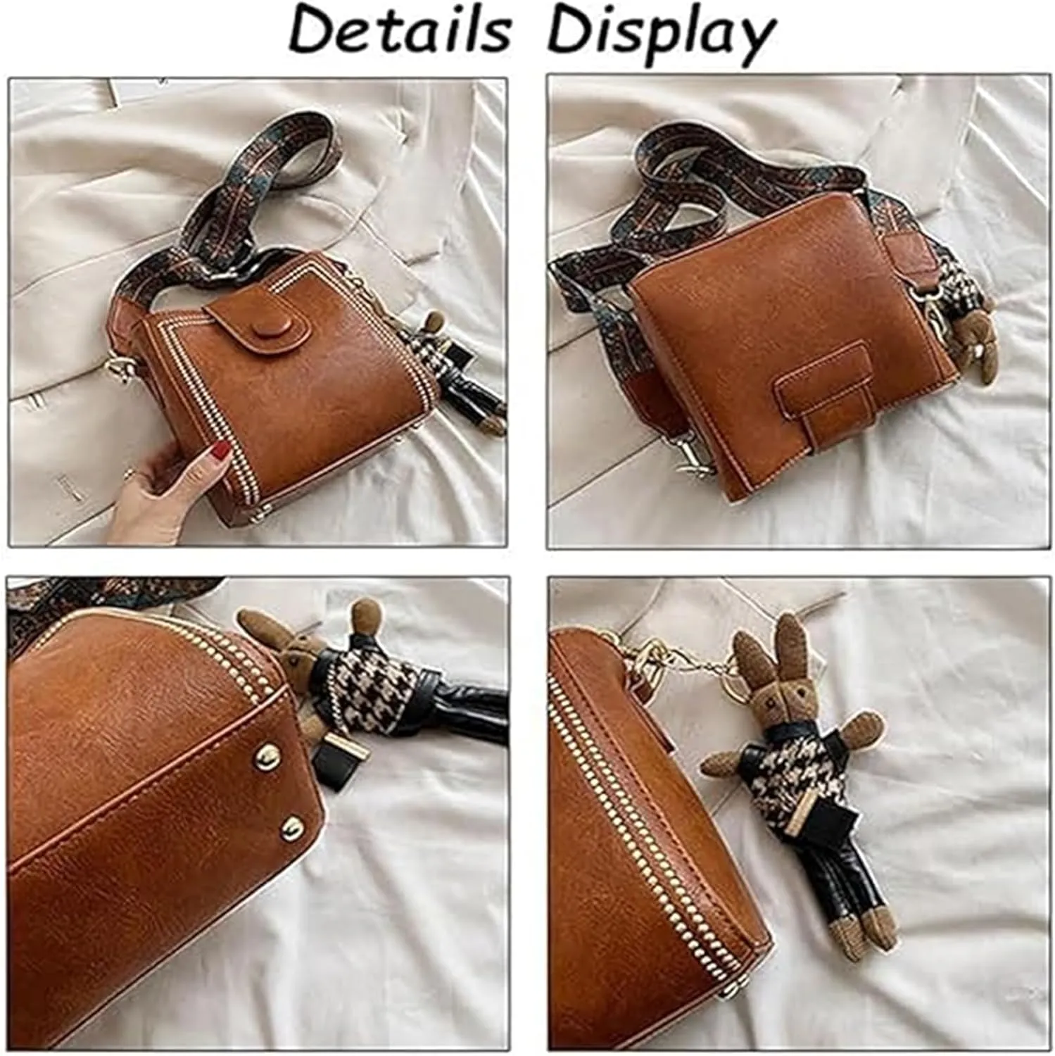 Bootara Bucket Bag, Vintage Crossbody Bag With Adjustable Wider Shoulder Strap, Womens Retro Large Capacity Water Bucket
