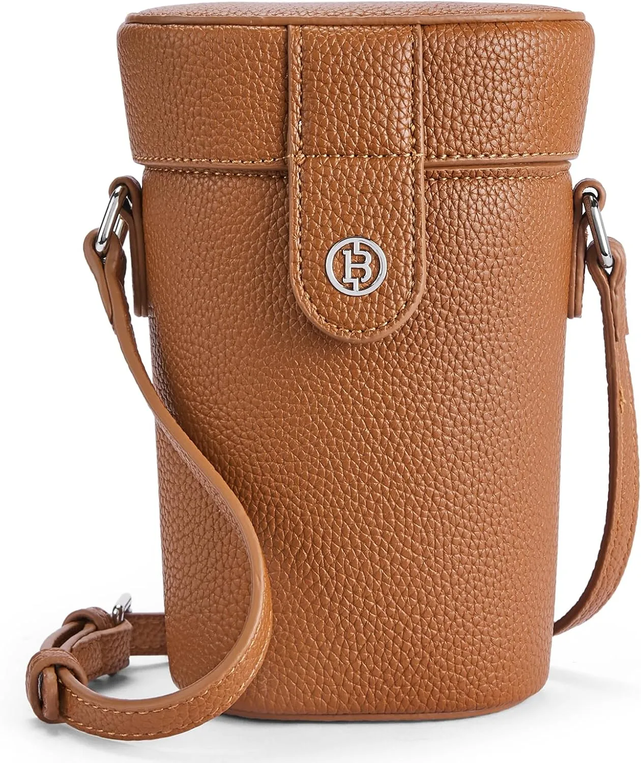 BOSTANTEN Mini Bucket Crossbody Bags for Women Vegan Leather Small Shoulder Bag with Adjustable Strap