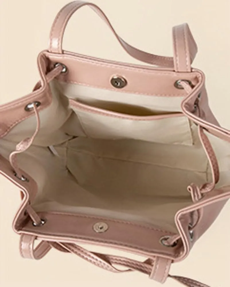 Bow Detail PU Bucket Bag for Women, Summer Trendy Underarm Shoulder Purse, Elegant & Unique Crossbody Handbag