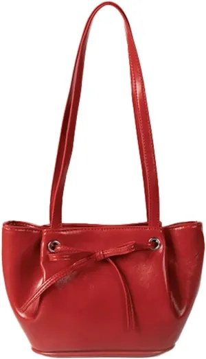 Bow Detail PU Bucket Bag for Women, Summer Trendy Underarm Shoulder Purse, Elegant & Unique Crossbody Handbag