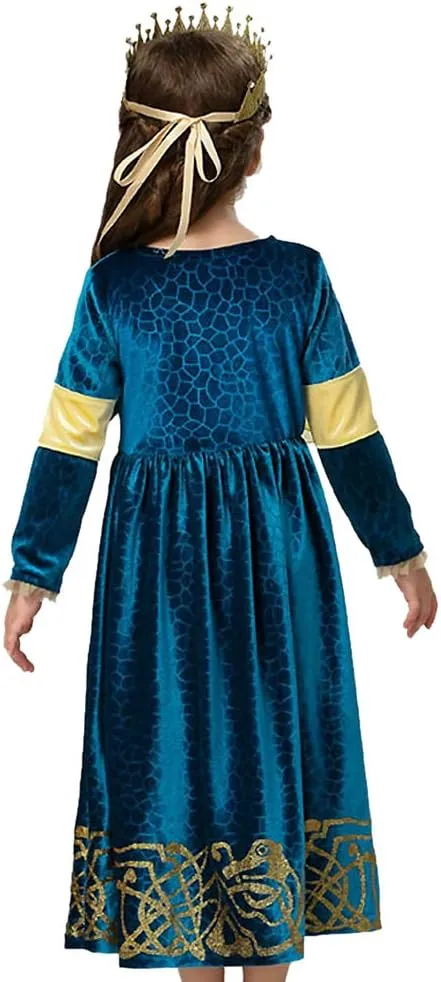 Brave Princess Merida Costume Kids Dress up Costume Birthday Carnaval Party Classic Costume 5T Green