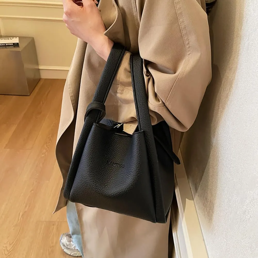 Bucket Bag for Women Vintage Bucket Purse Leather Bucket Tote Purse, Vintage Shoulder Bucket Bag for Women