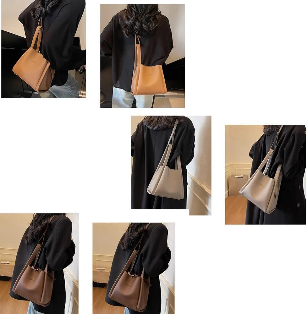 Bucket Bag for Women Vintage Bucket Purse Leather Bucket Tote Purse, Vintage Shoulder Bucket Bag for Women