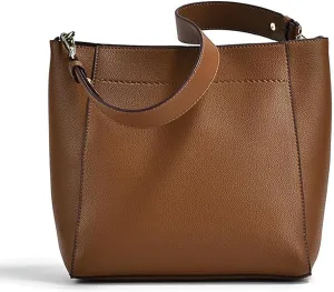 Bucket Bag Vegan Leather Shoulder Crossbody Purses for Women Casul Hobo Bag Trendy Bucket Purse with Adjustable Strap
