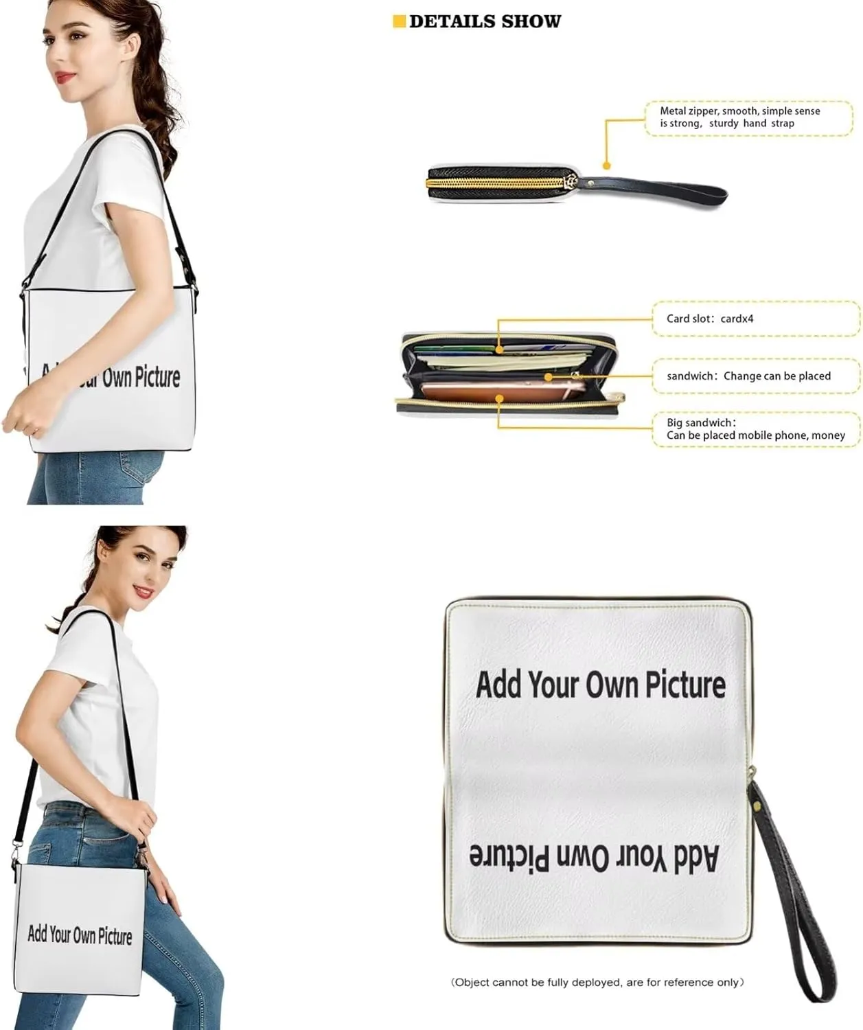 Bucket Crossbody Bag Set for Women Lady, Leather Purse and Wallet Set Large Bucket Bag with Wallet