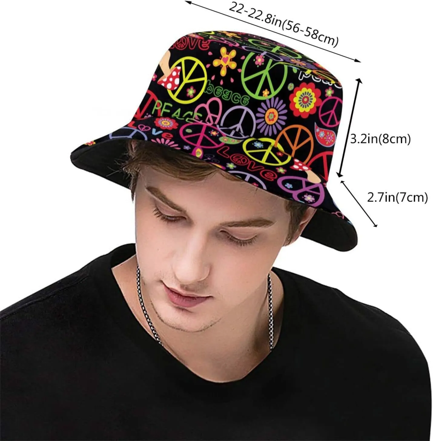 Bucket Hat Sun Beach Packable Fisherman Cap for Women Men Summer Outdoor Hiking