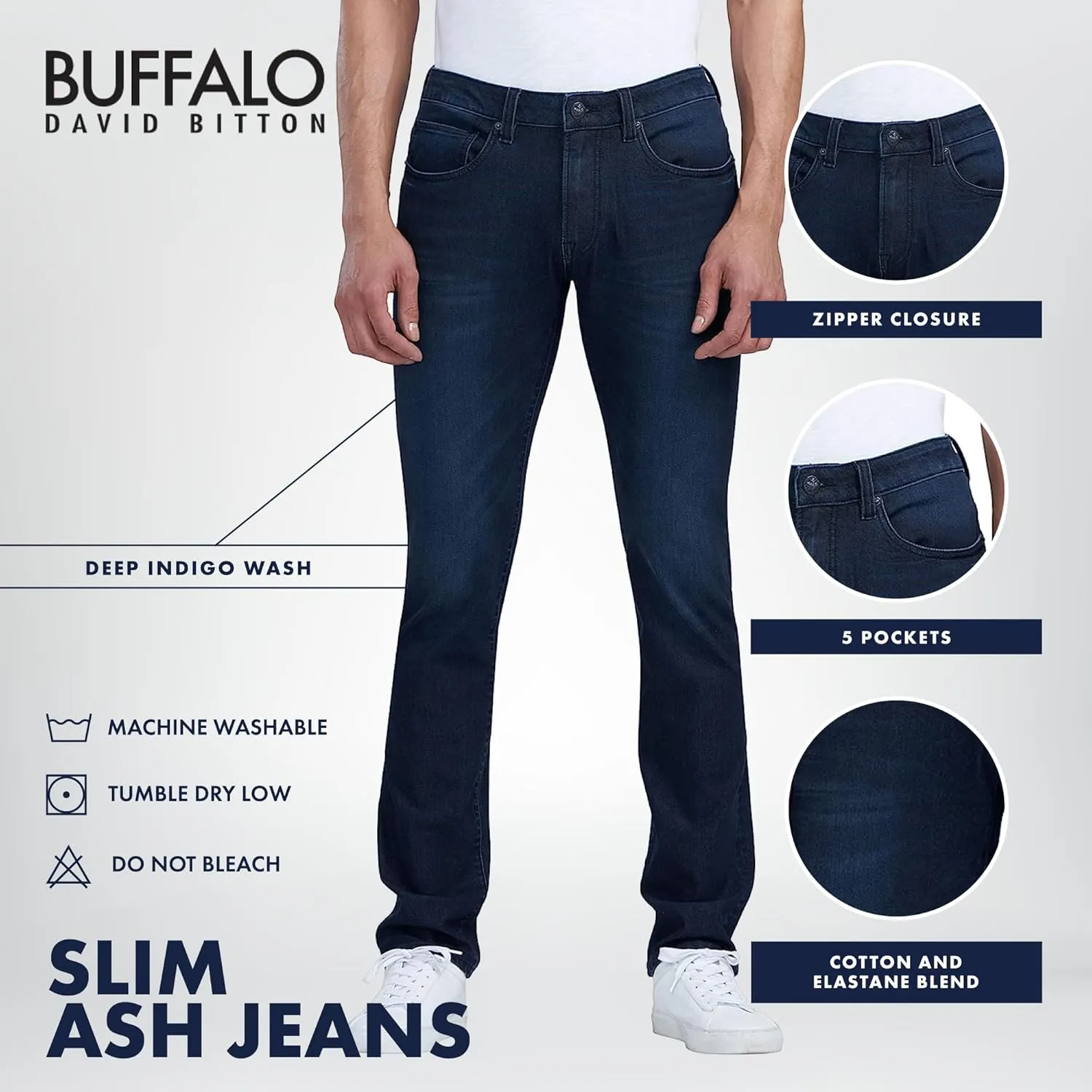 Buffalo David Bitton Men's Slim Ash Jeans