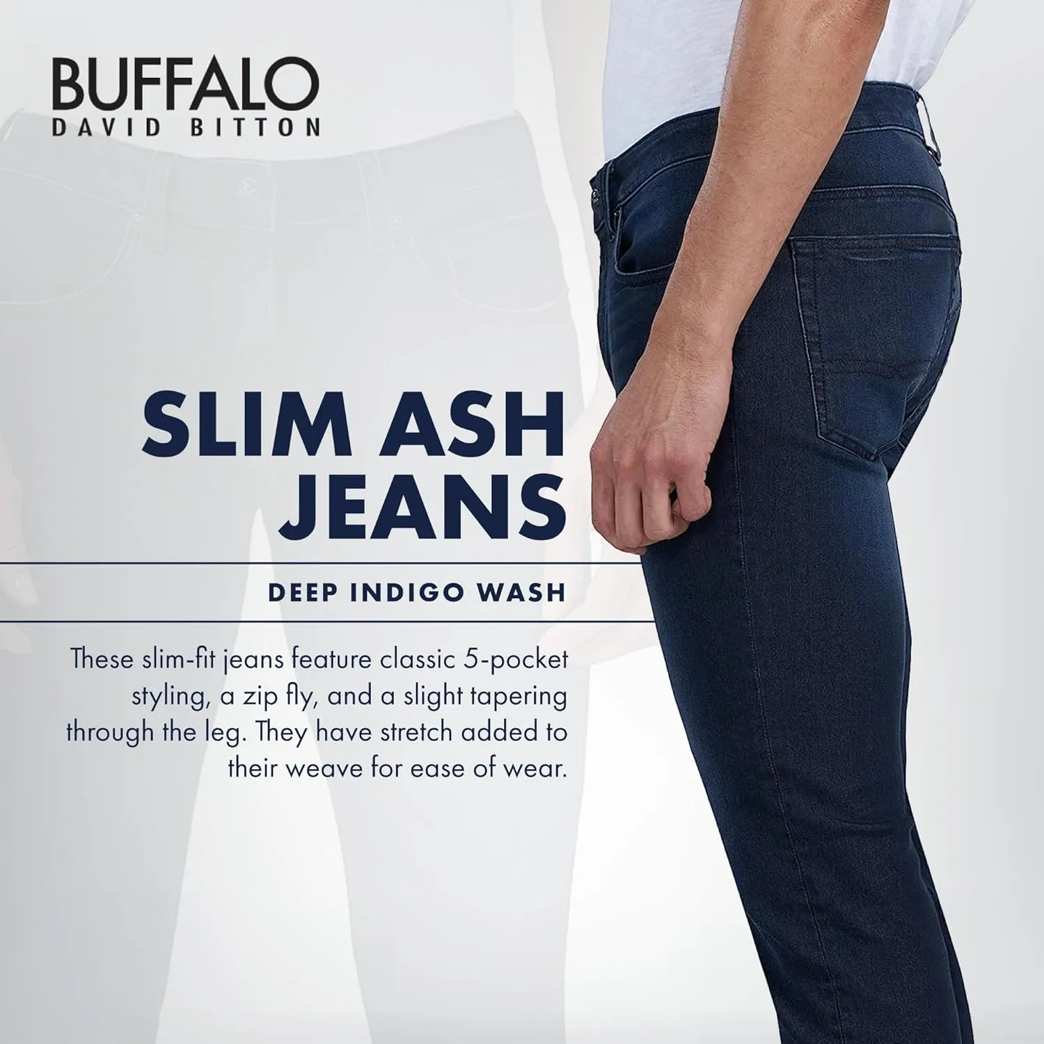 Buffalo David Bitton Men's Slim Ash Jeans