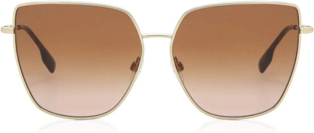 BURBERRY Sunglasses BE 3143 110913 Alexis Light Gold Brown Gradie