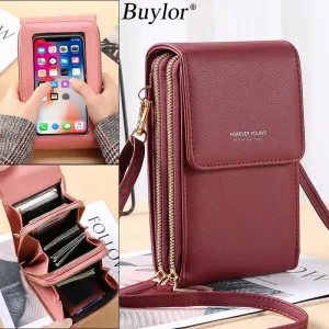 Buylor Leather Purse for Women with Android Phone area   / FREE Shipping