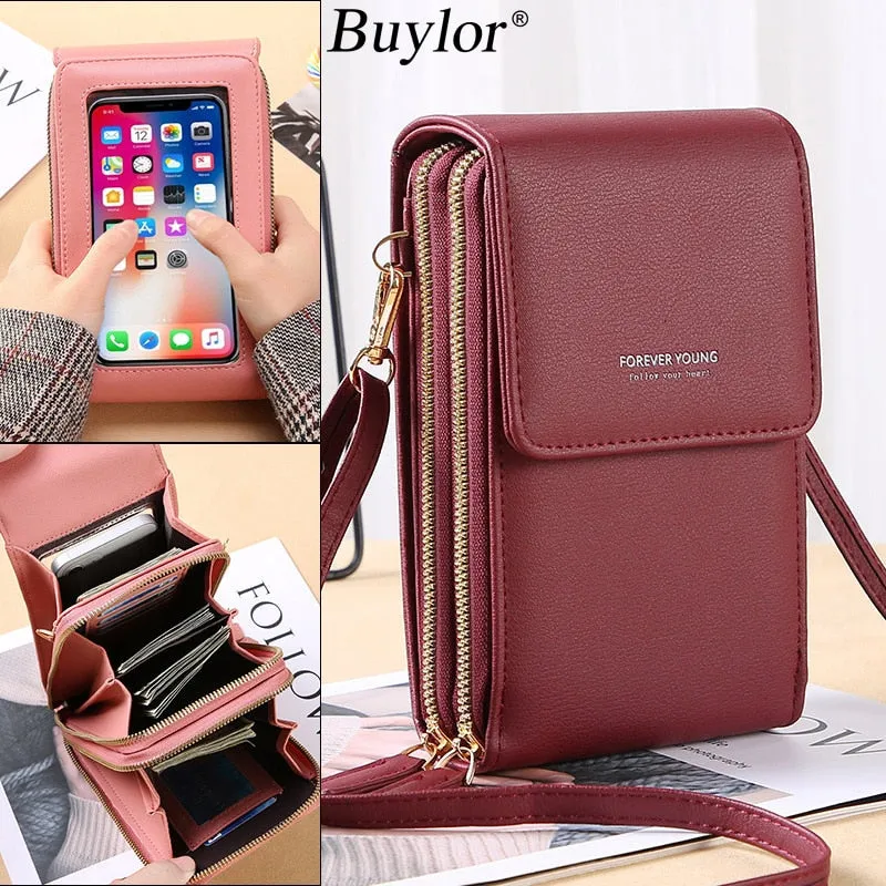 Buylor Leather Purse for Women with Android Phone area   / FREE Shipping