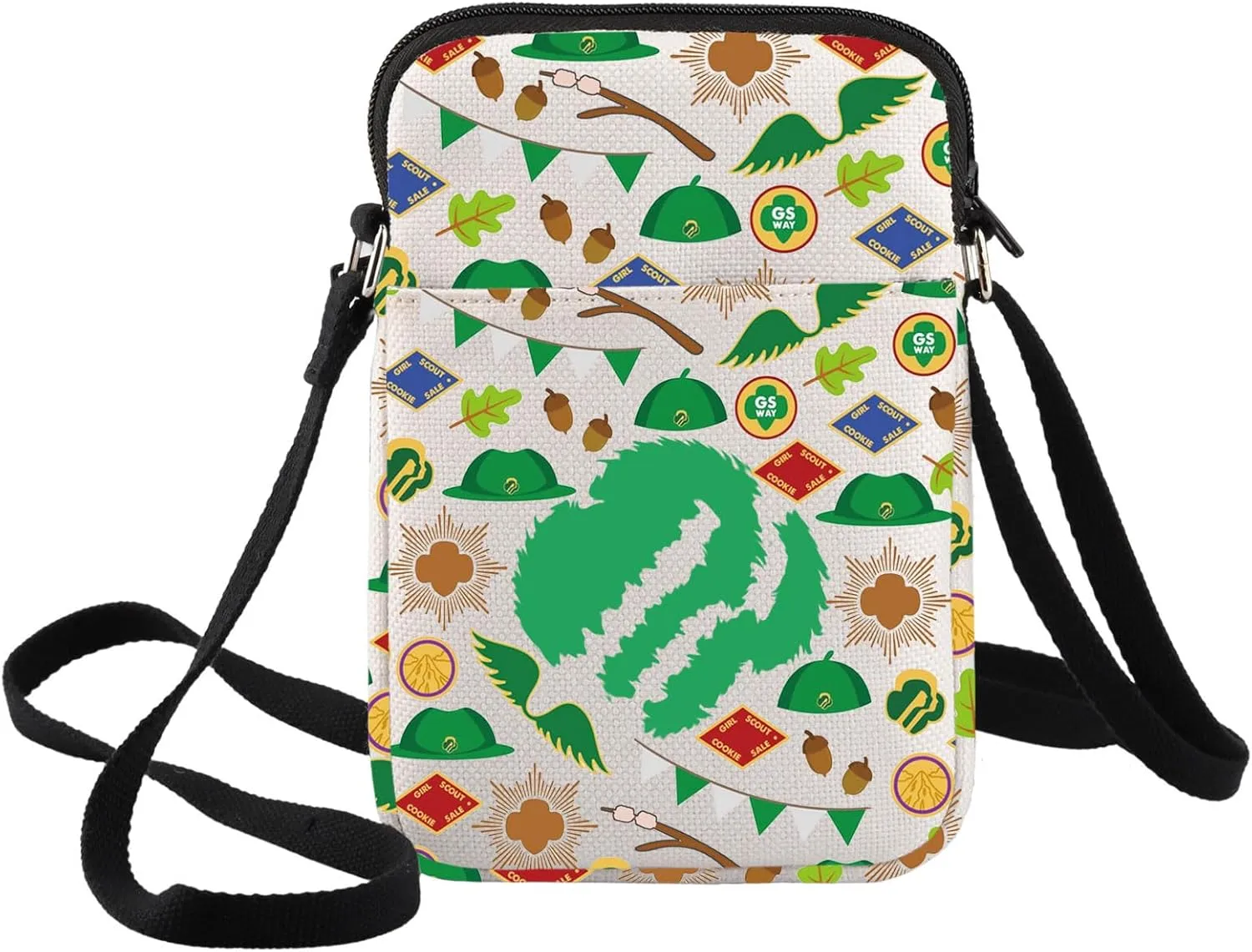 BWWKTOP Scout Crossbody Bag Scout Troop Gift Scouts Leader Shoulder Bag Camping Merch