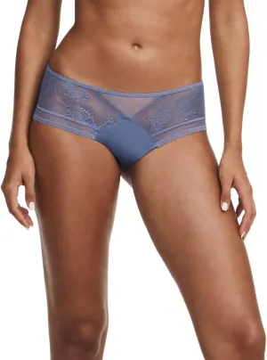 by Chantelle Maddie Briefs Shorty Brief Mid Rise Knickers Lingerie Storm Blue, Large