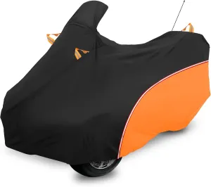Can-Am RT Cover 2020-2025, Can-Am Cover Heavy Duty Waterproof Oxford Fabric, All Weather Waterproof and Dustproof with Reflective Stripe (Black Orange)