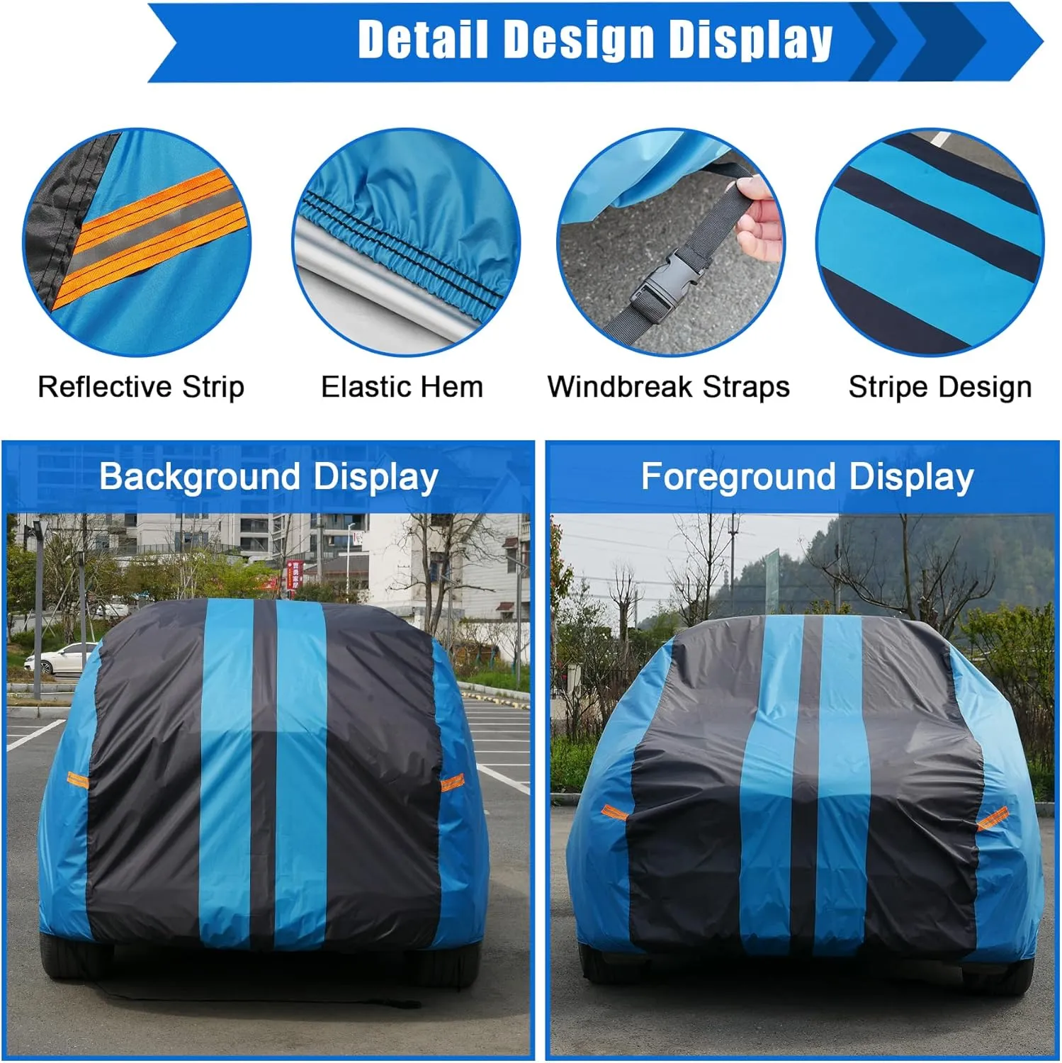 Car Cover Waterproof Custom Fit Mercedes Benz SL（1988-2025）, Full Exterior Cover for Automobiles Lightweight Resistant Outdoor SunUV Rain Dust Snow Wind Protection.
