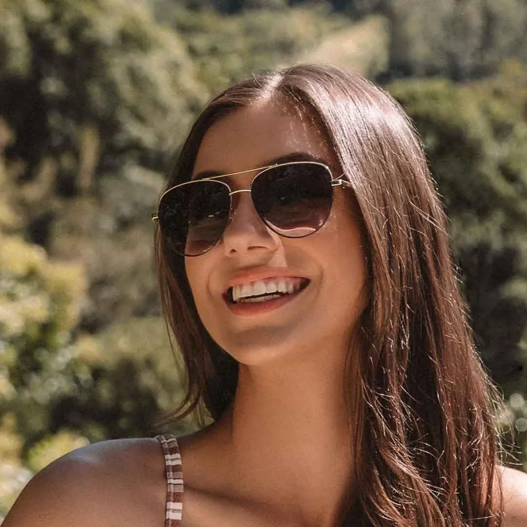 CARVE Solana Sunglasses - Lightweight Metal Frame with Timeless Aviator Style