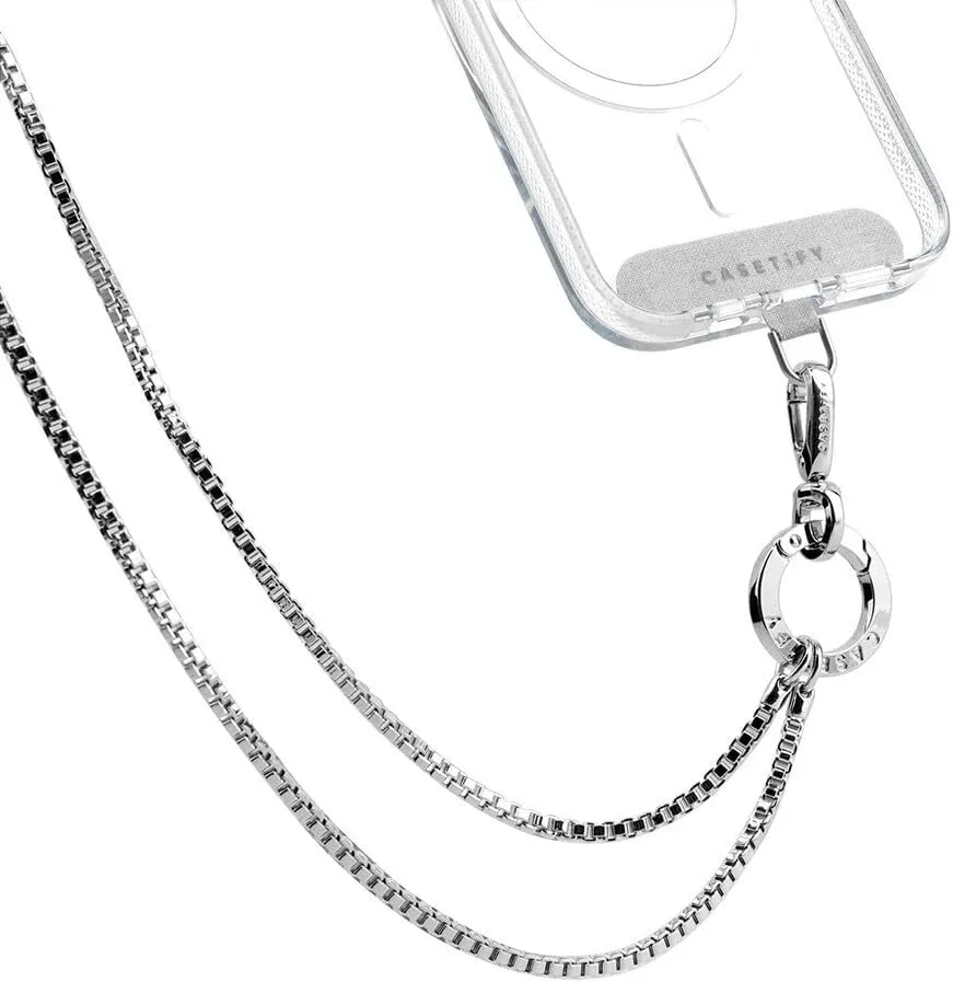 CASETiFY Metal Heart Crossbody Strap - Gold/Silver