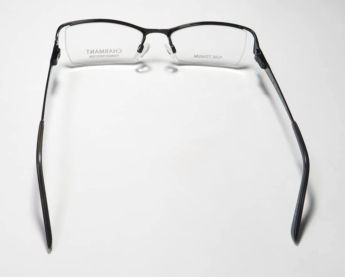 CHARMANT 12068 Womens/Ladies Cat Eye Half-rim Titanium Flexible Hinges Eyeglasses/Glasses