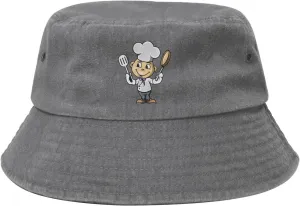Chef with Spatula and Frying Pan Bucket Hat for Women Men Outdoor Sun Hat Summer Beach Travel Fishing Cap