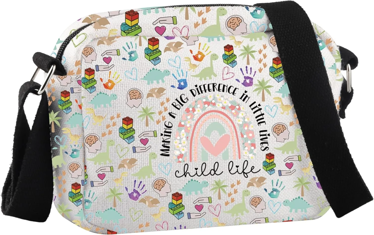 Child Life Specialist Gift Making a Difference In Little Lives Crossbody Bag Child Life CCLS Gift