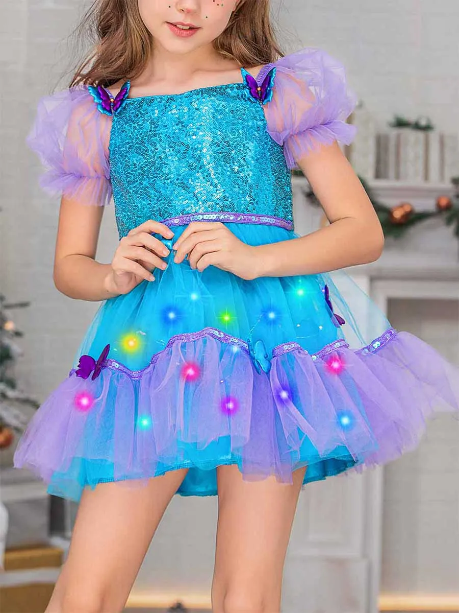 Children's Blue Sequin Dress