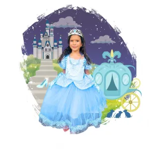 Cinderella-Inspired Princess Dress for Girls' Birthdays and La Cenicienta Celebrations
