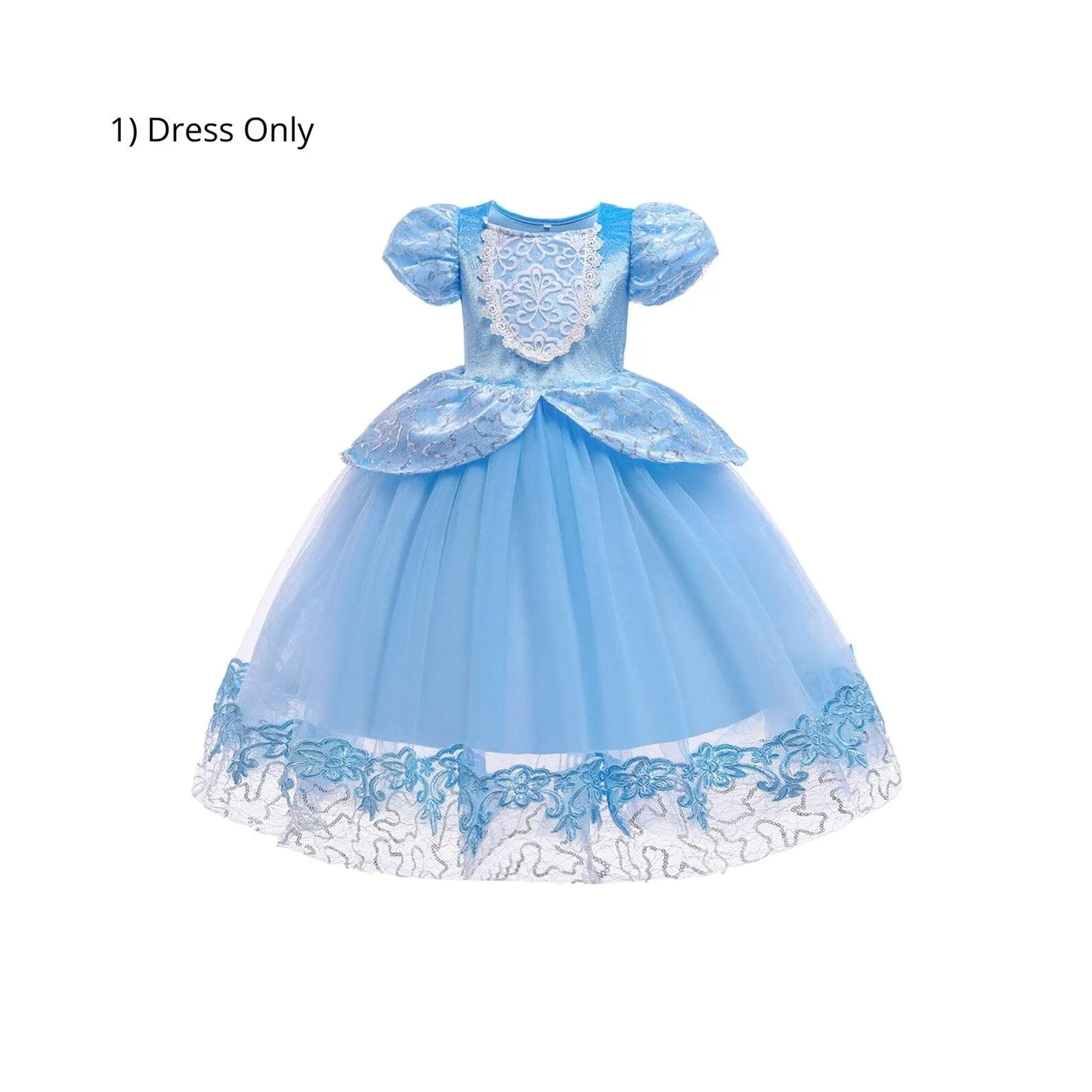 Cinderella-Inspired Princess Dress for Girls' Birthdays and La Cenicienta Celebrations