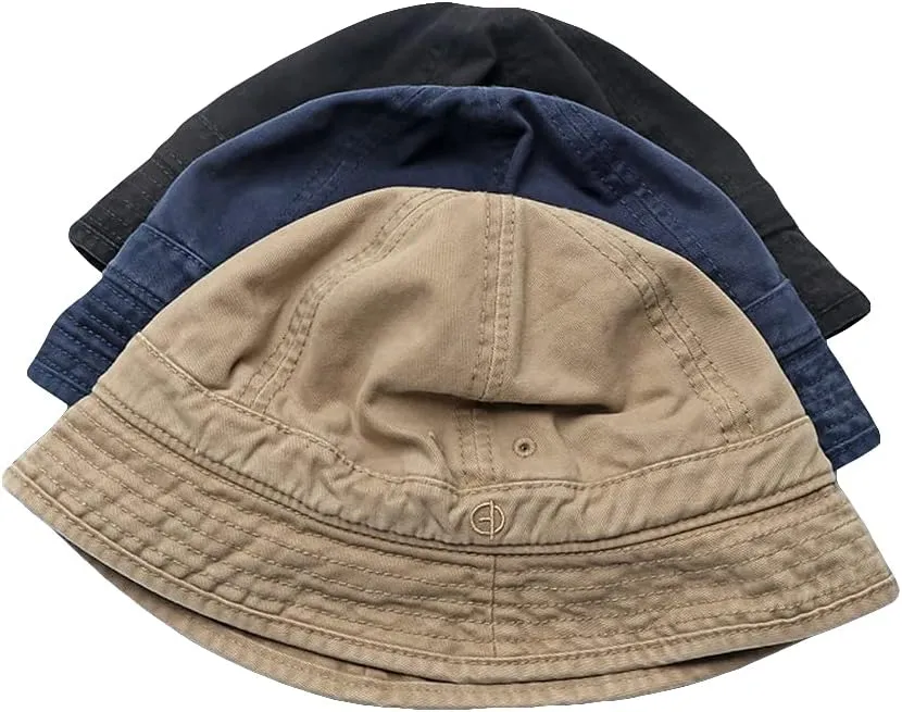 CLAPE Bucket Hat for Women Mens Unisex Packable Washed Cotton Bucket Hat Summer Outdoor Cap Beach Bucket Hats