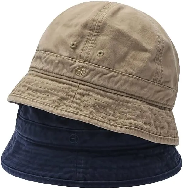 CLAPE Bucket Hat for Women Mens Unisex Packable Washed Cotton Bucket Hat Summer Outdoor Cap Beach Bucket Hats