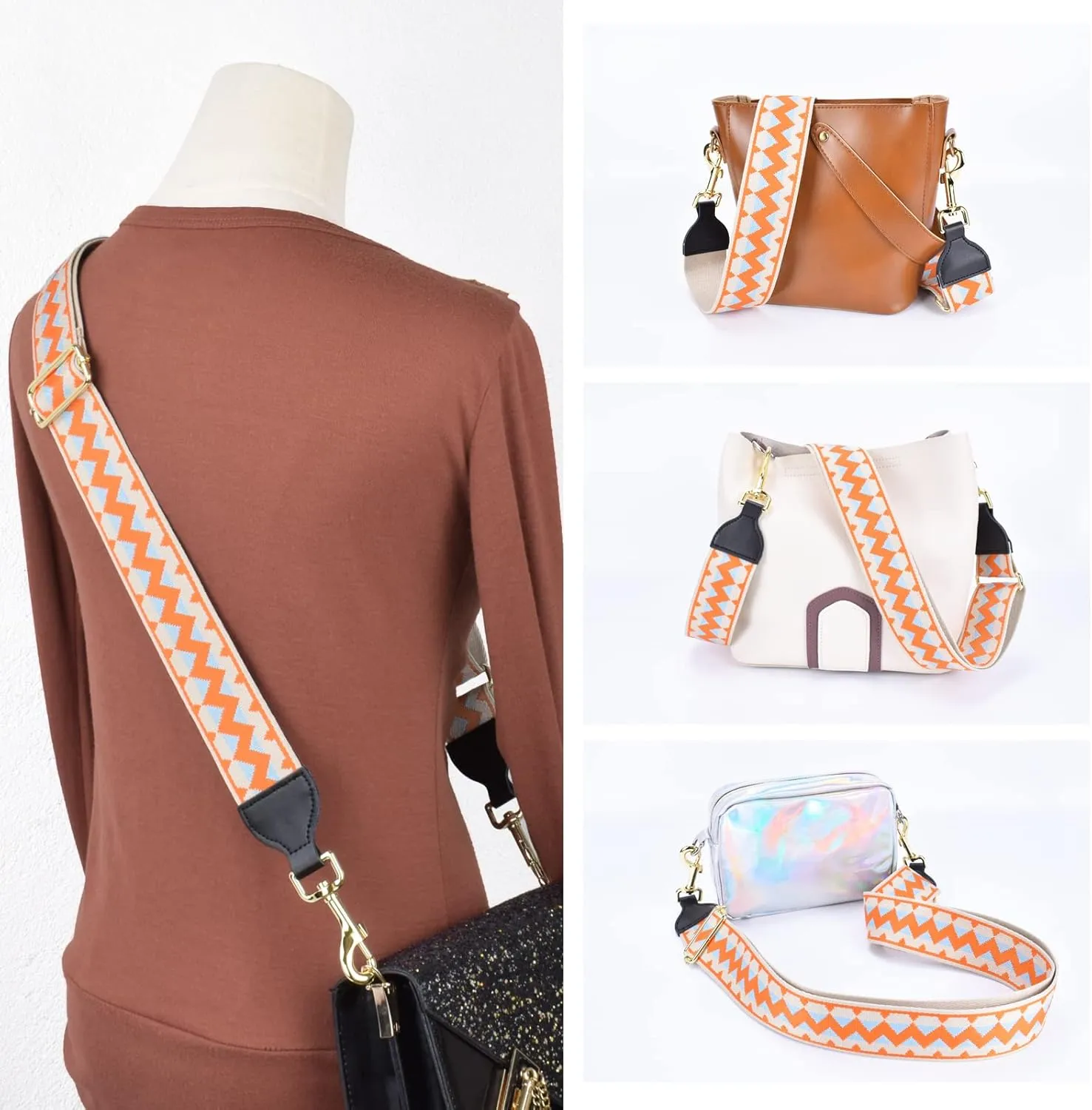 CLOUDMUSIC Handbag Strap Replacement Crossbody Strap Purse Strap for Women Girls