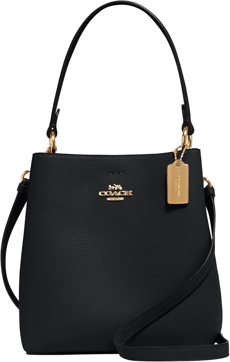COACH Small Town Bucket, Black Oxblood