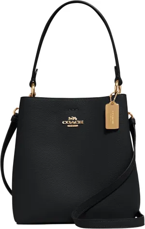 COACH Small Town Bucket, Black Oxblood