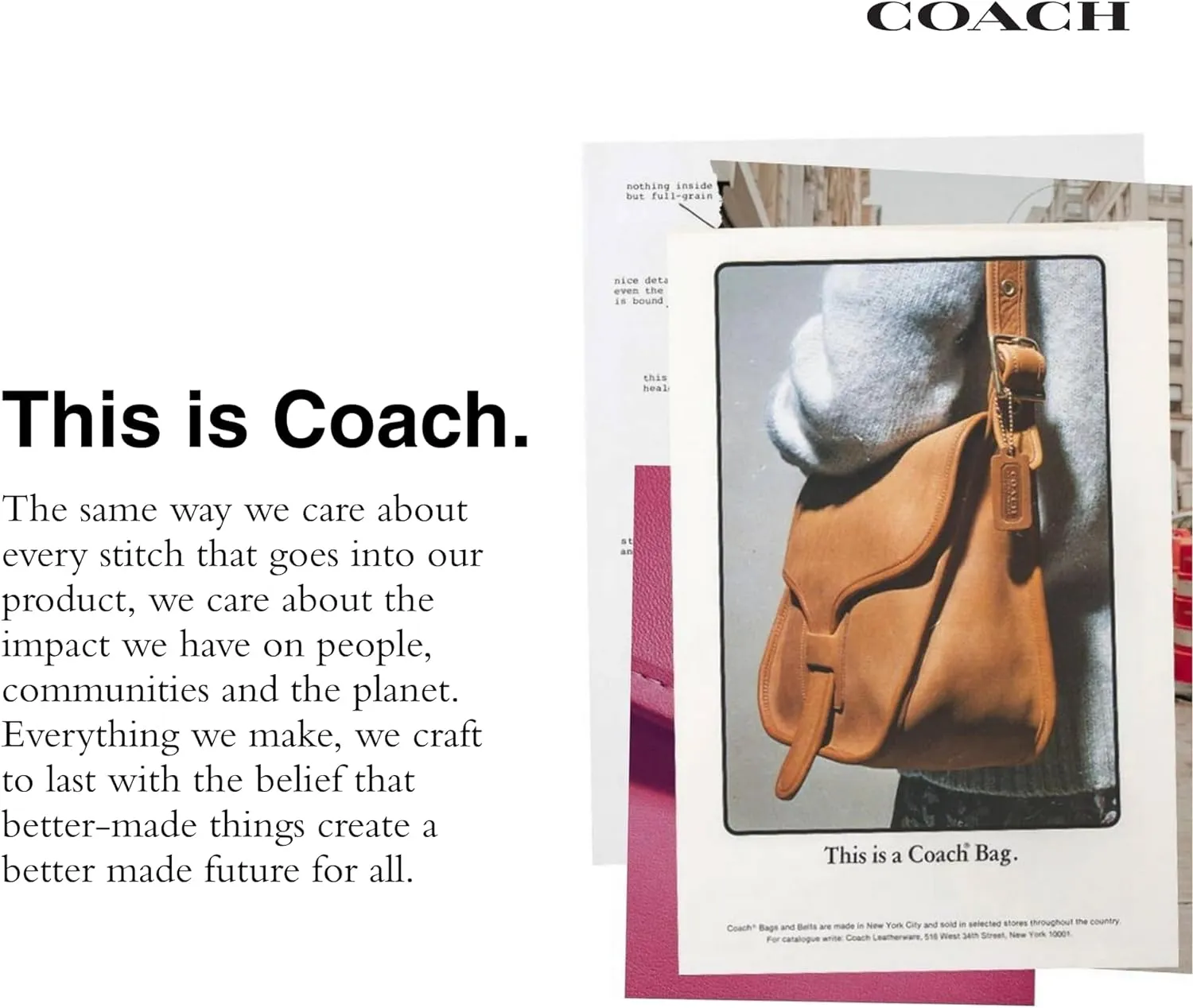 Coach Women's Small Town Bucket