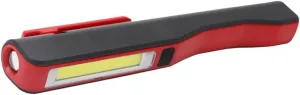 Cob LED Rechargeable Magnetic Emergency Torch Compact Pen Light for Inspections and Repairs for Camping Fishing Biking and Multi Purpose Use Red