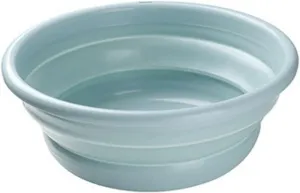 Collapsible wash Basin Portable Folding Bucket Camping Washbasin Folding Basin Silicone Washbasin Collapsible Fishing Car Wash Bucket Cleaning Supplies(Blue,Large)