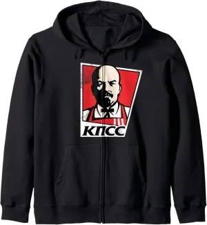 Colonel Lenin KPSS KFC Vladimir Lenin Colonel Sanders mashup Zip Hoodie