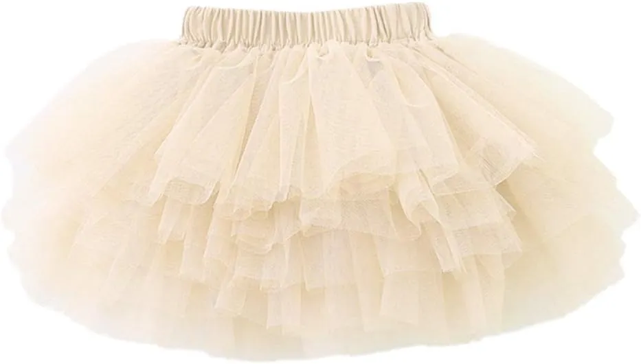 Colorful Childhood Baby Girls' Tutu Skirt Toddler 6 Layered Tulle Tutus 1-8T