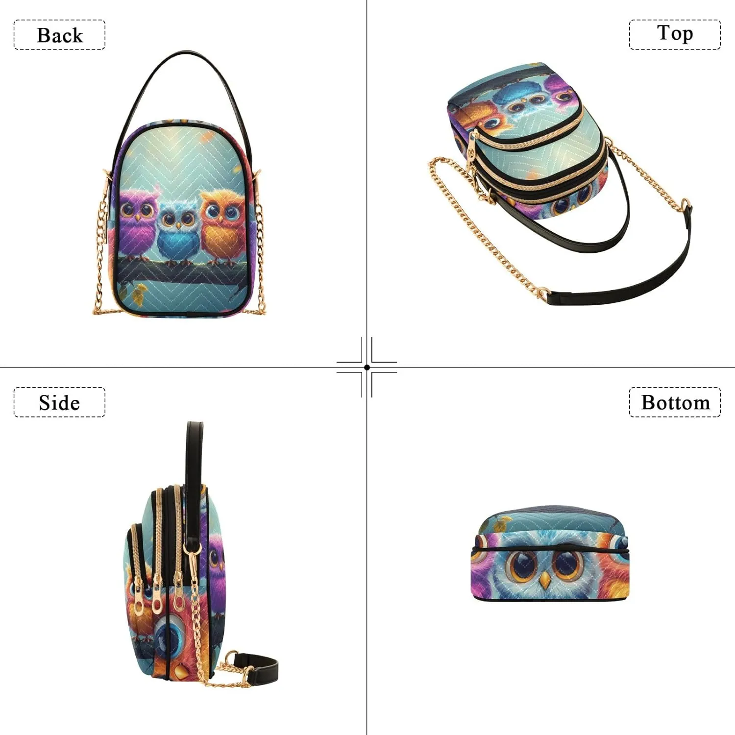 Colorful Small Handbag Crossbody Bag for Women Quilted Bags Shoulder Purse Phone Wallet Chain Bag