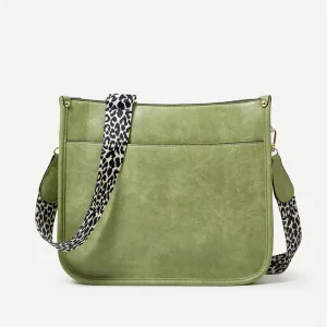 Colorful Straps Crossbody Leather Bags
