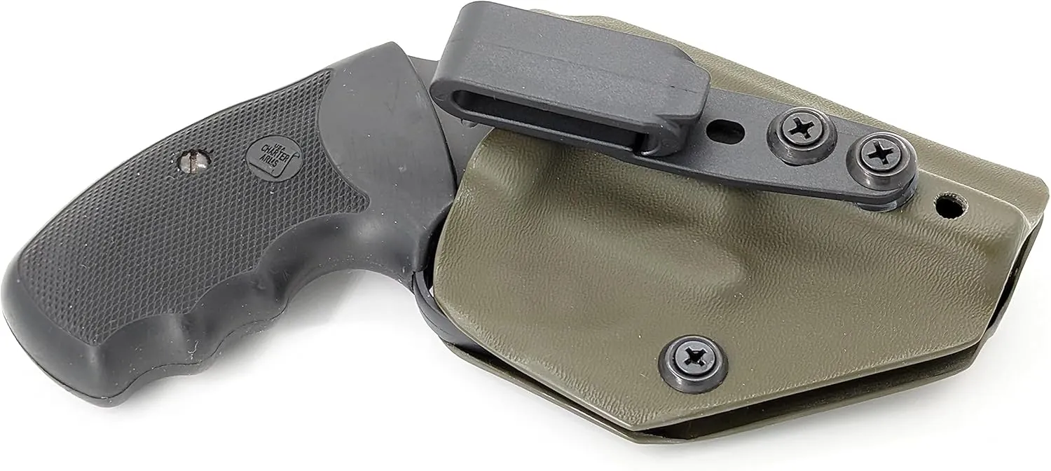 Compatable with Charter Arms Undercover 38 Special .38 Ambidextrous IWB Kydex Holster Inside Waistband Concealed Carry Holster Made in USA
