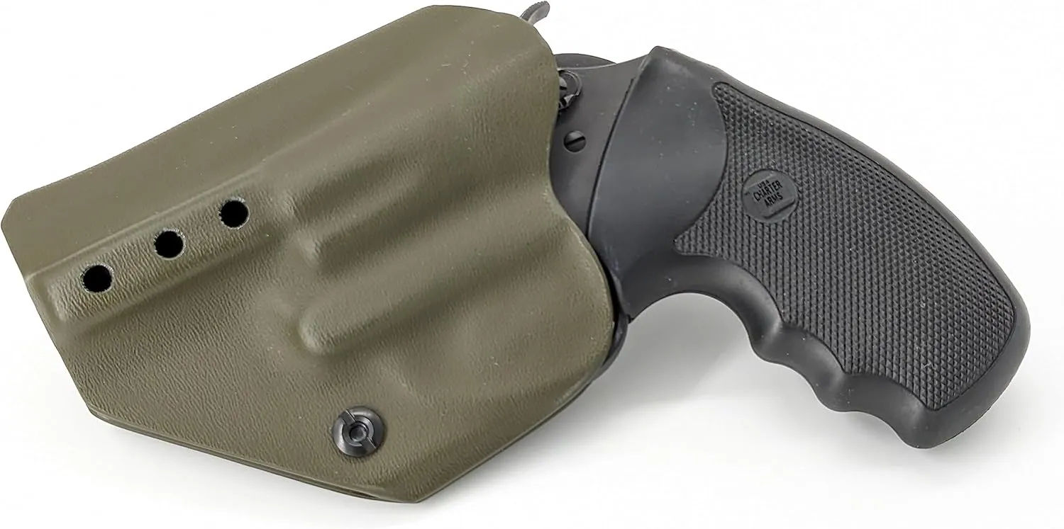 Compatable with Charter Arms Undercover 38 Special .38 Ambidextrous IWB Kydex Holster Inside Waistband Concealed Carry Holster Made in USA