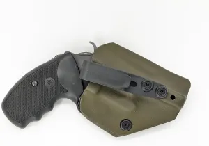 Compatable with Charter Arms Undercover 38 Special .38 Ambidextrous IWB Kydex Holster Inside Waistband Concealed Carry Holster Made in USA