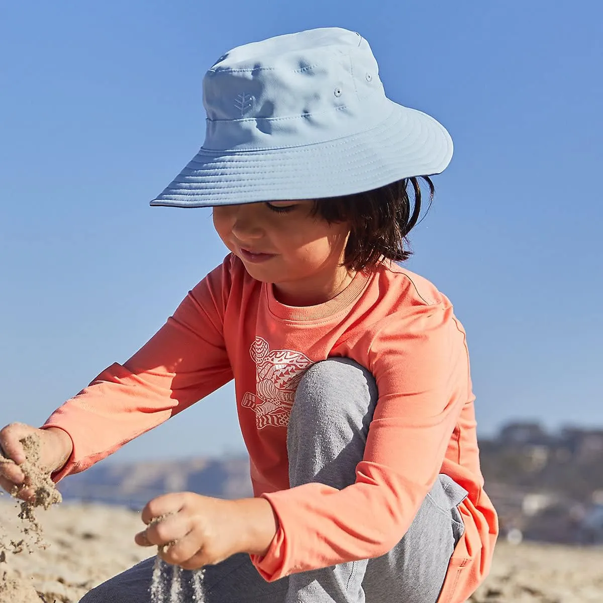 Coolibar UPF 50  Kid's Landon Reversible Bucket Hat - Sun Protective