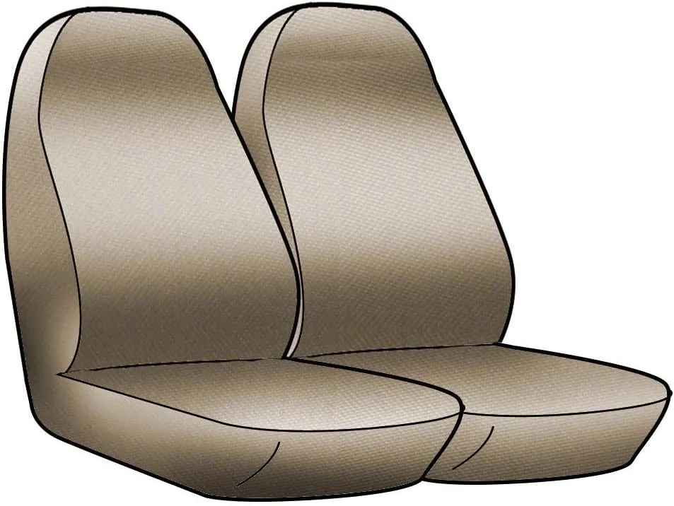 Coverking Custom Fit Front 50/50 Bucket Seat Cover for Select Acura RSX Models - Neosupreme (Charcoal with Black Sides)
